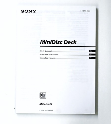 Original sony mds je330 - sony, mds-je330